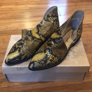 Free People Royale Yellow Snake Boot
